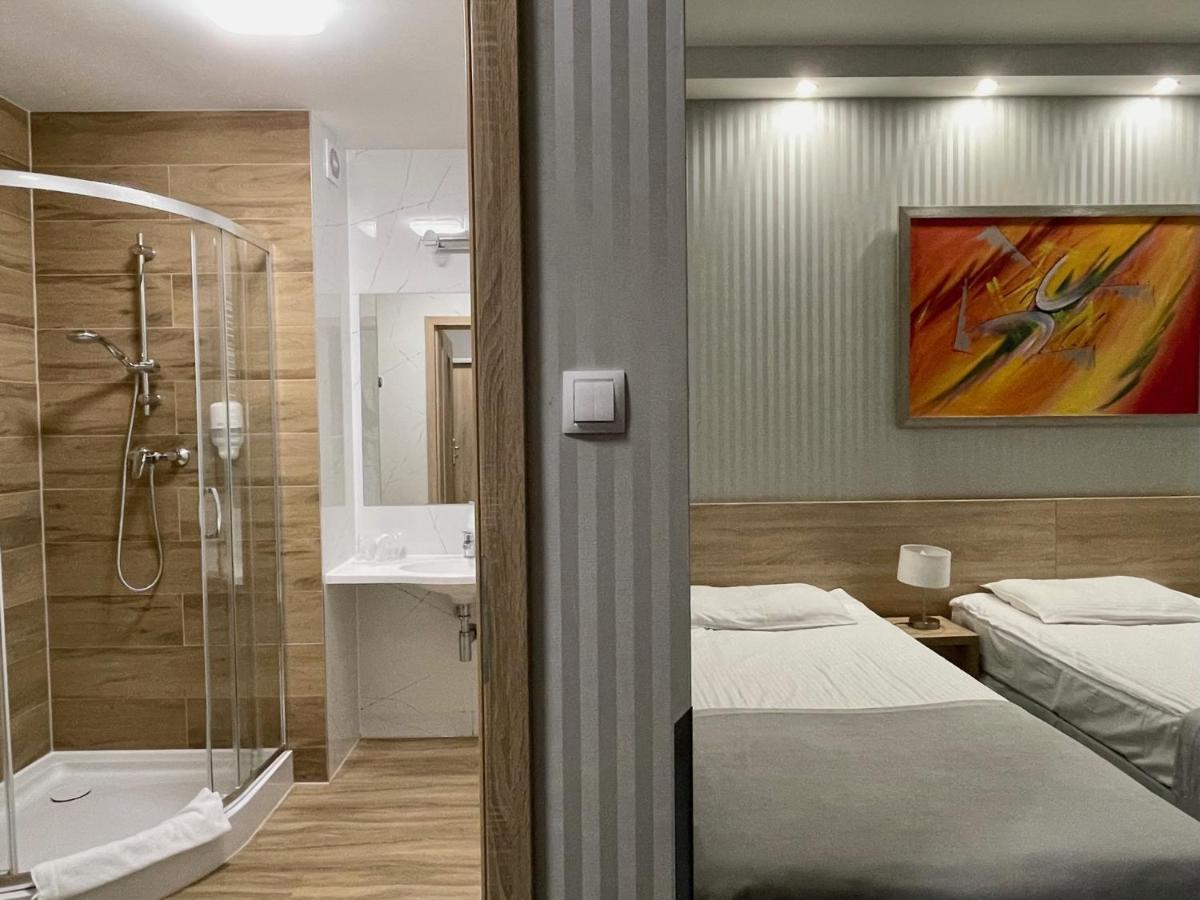 Double Room internal view non-opening window indoor pool view