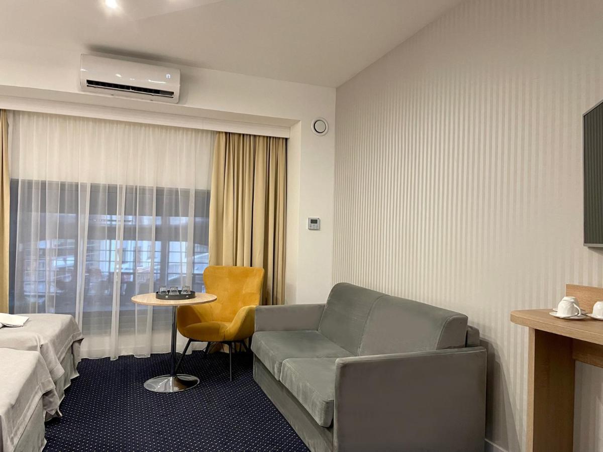 Double Room internal view non-opening window indoor pool view